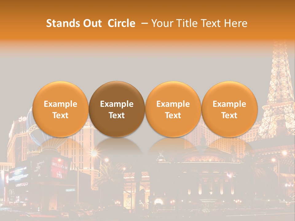 Tower Vegas Scene PowerPoint Template