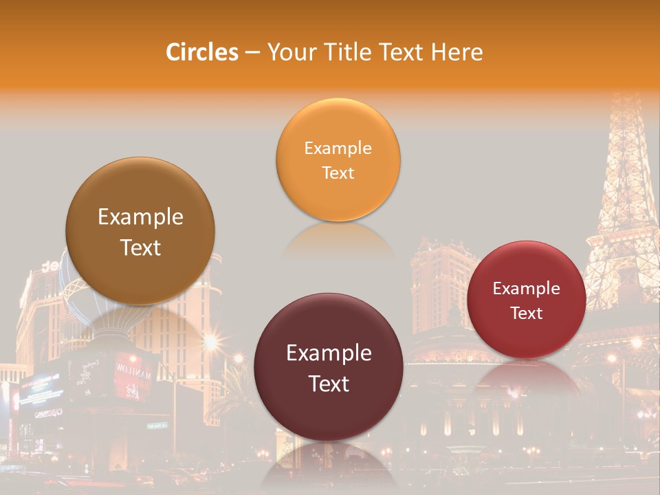 Tower Vegas Scene PowerPoint Template