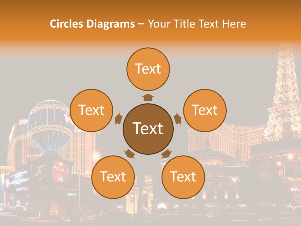 Tower Vegas Scene PowerPoint Template
