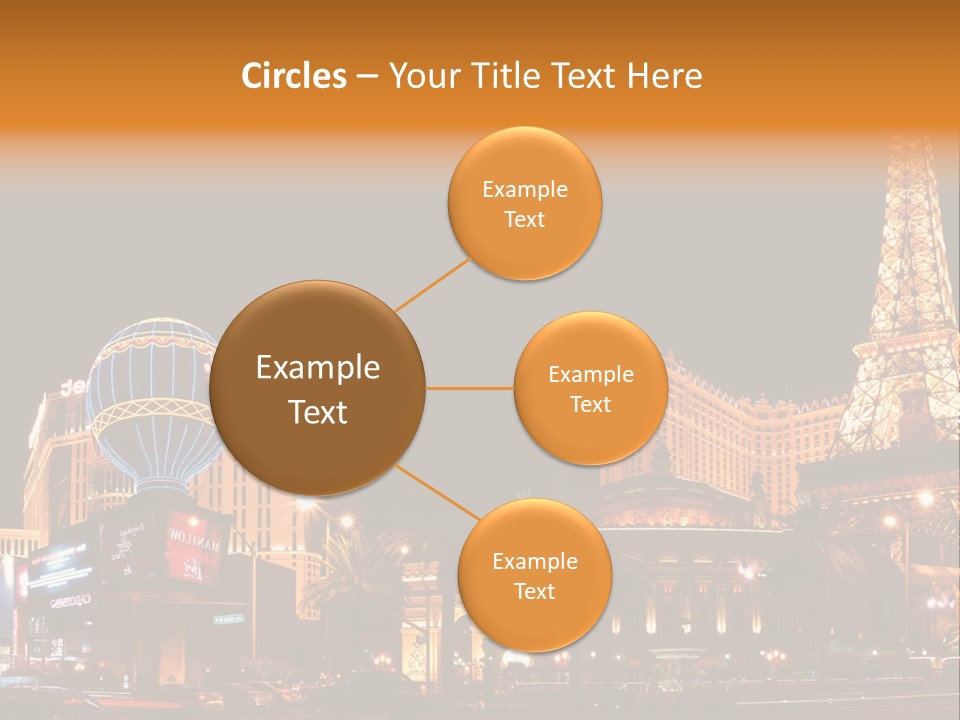 Tower Vegas Scene PowerPoint Template