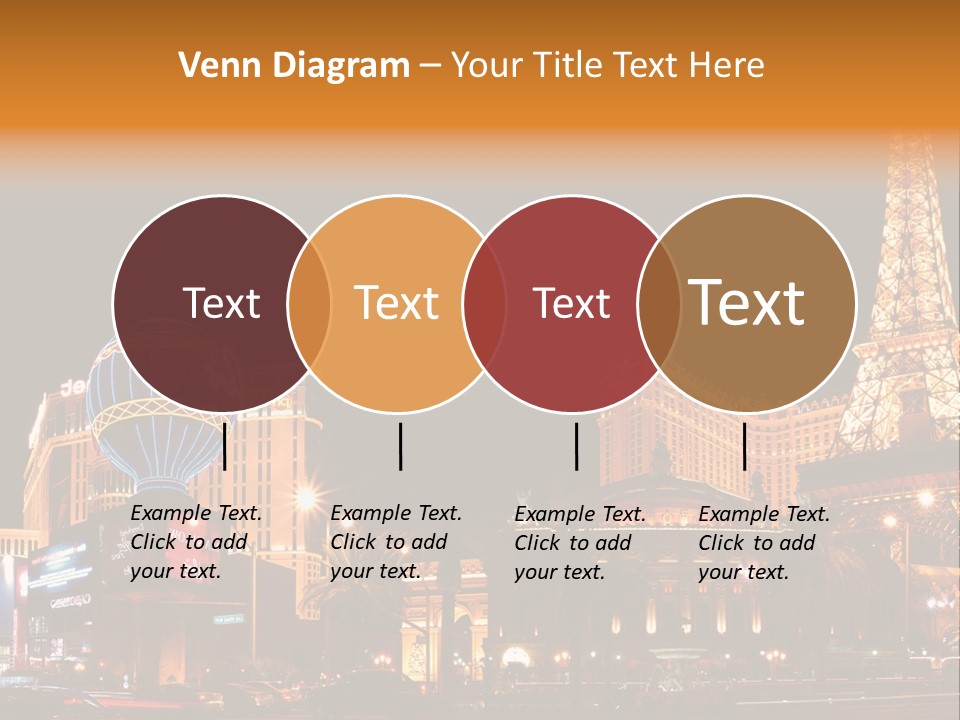 Tower Vegas Scene PowerPoint Template