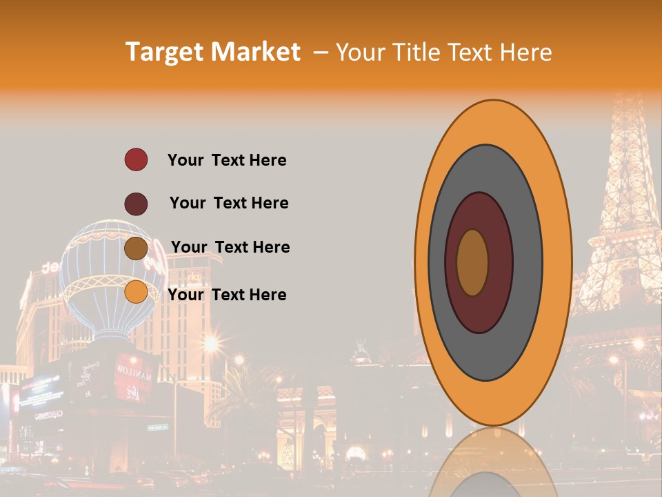 Tower Vegas Scene PowerPoint Template