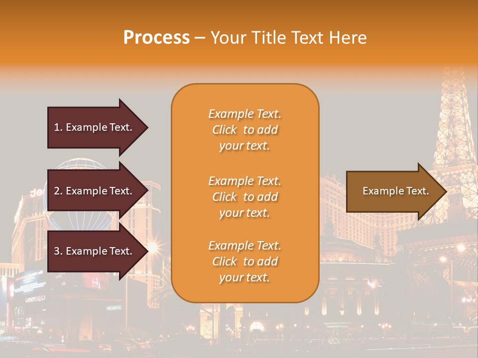 Tower Vegas Scene PowerPoint Template