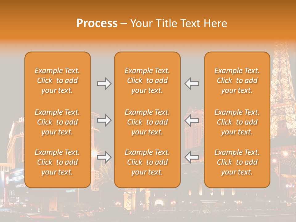 Tower Vegas Scene PowerPoint Template