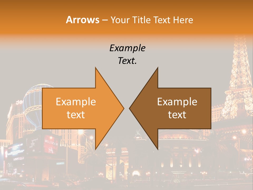Tower Vegas Scene PowerPoint Template