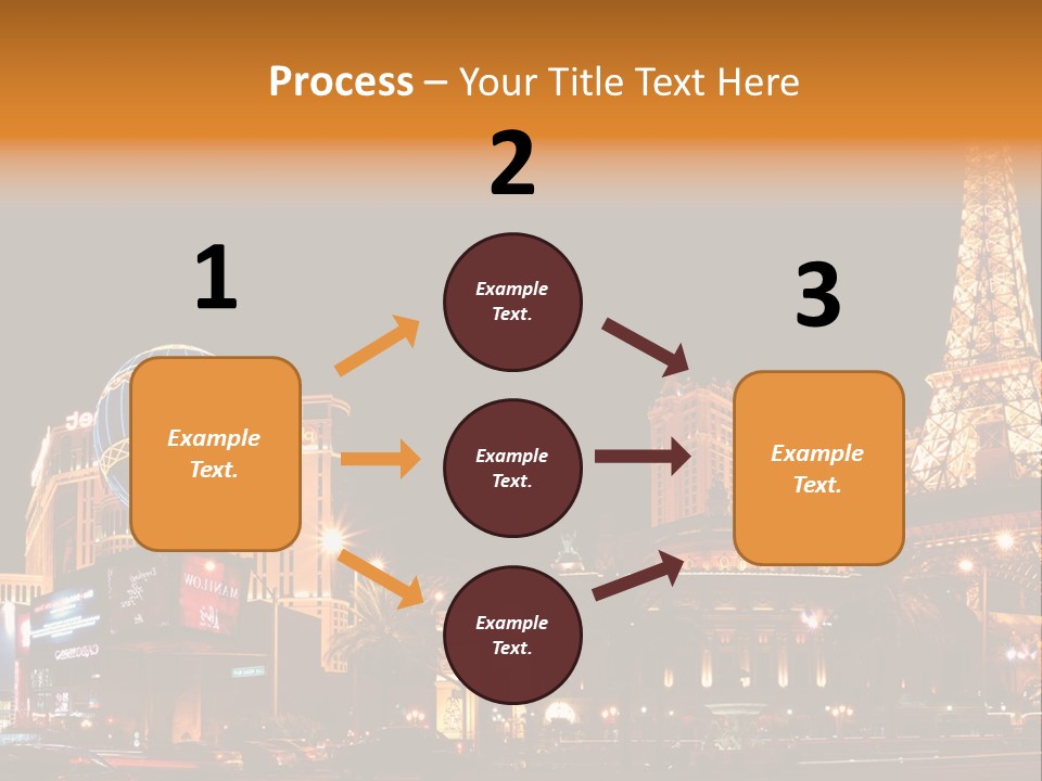 Tower Vegas Scene PowerPoint Template