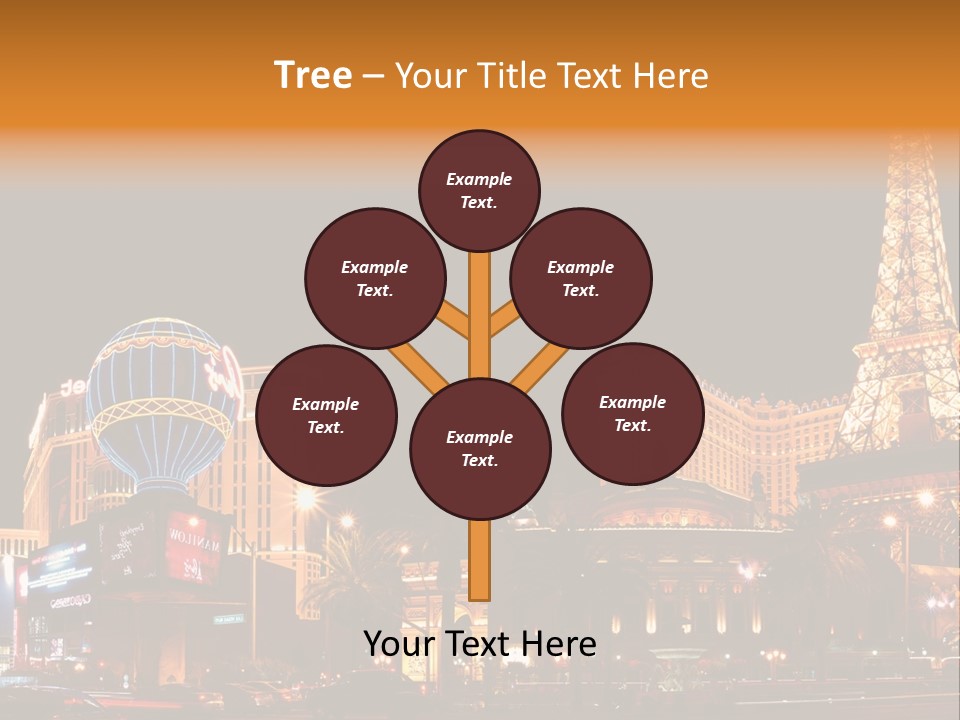 Tower Vegas Scene PowerPoint Template