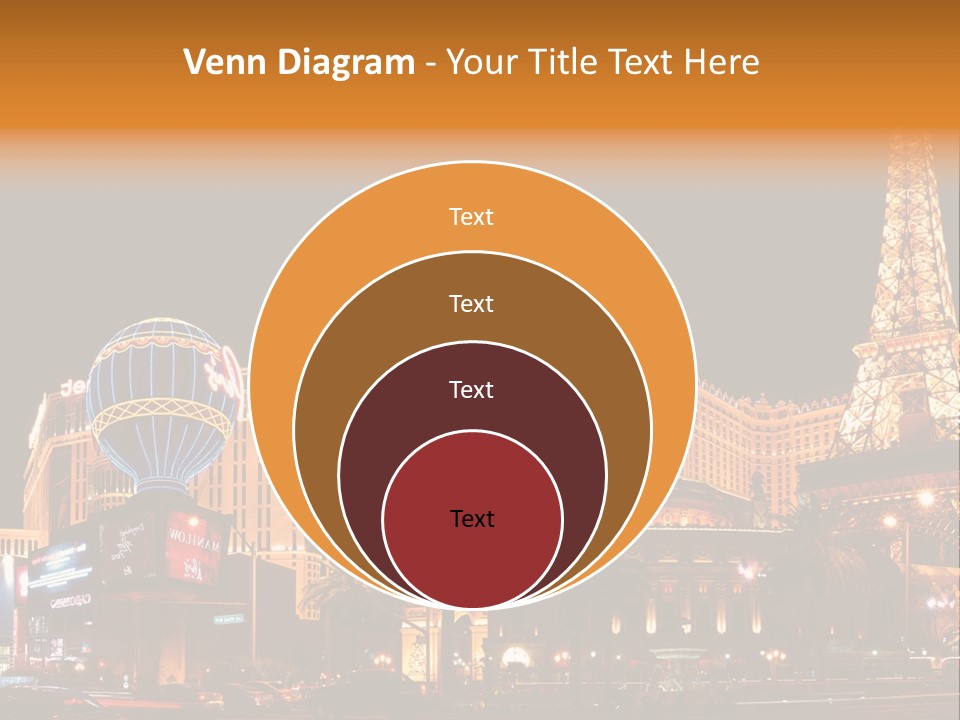 Tower Vegas Scene PowerPoint Template