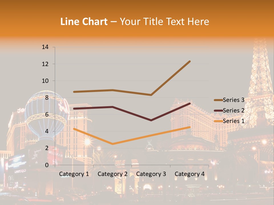 Tower Vegas Scene PowerPoint Template