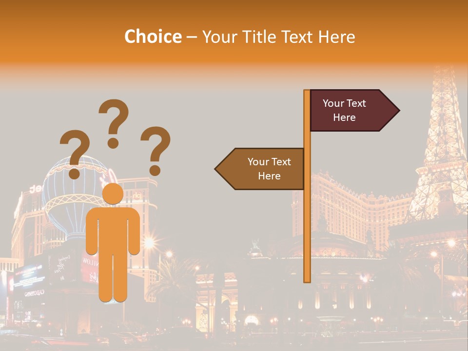 Tower Vegas Scene PowerPoint Template
