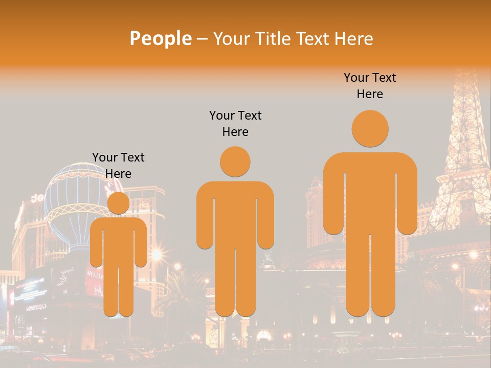 Tower Vegas Scene PowerPoint Template