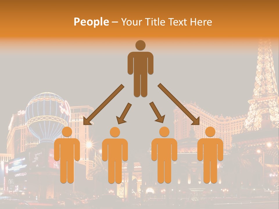 Tower Vegas Scene PowerPoint Template