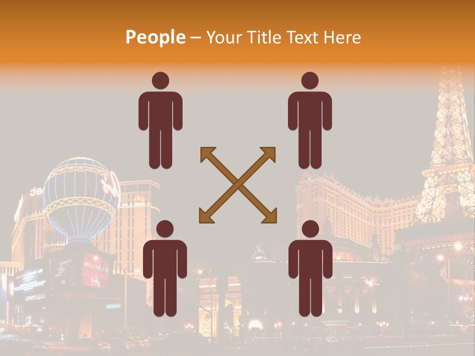 Tower Vegas Scene PowerPoint Template