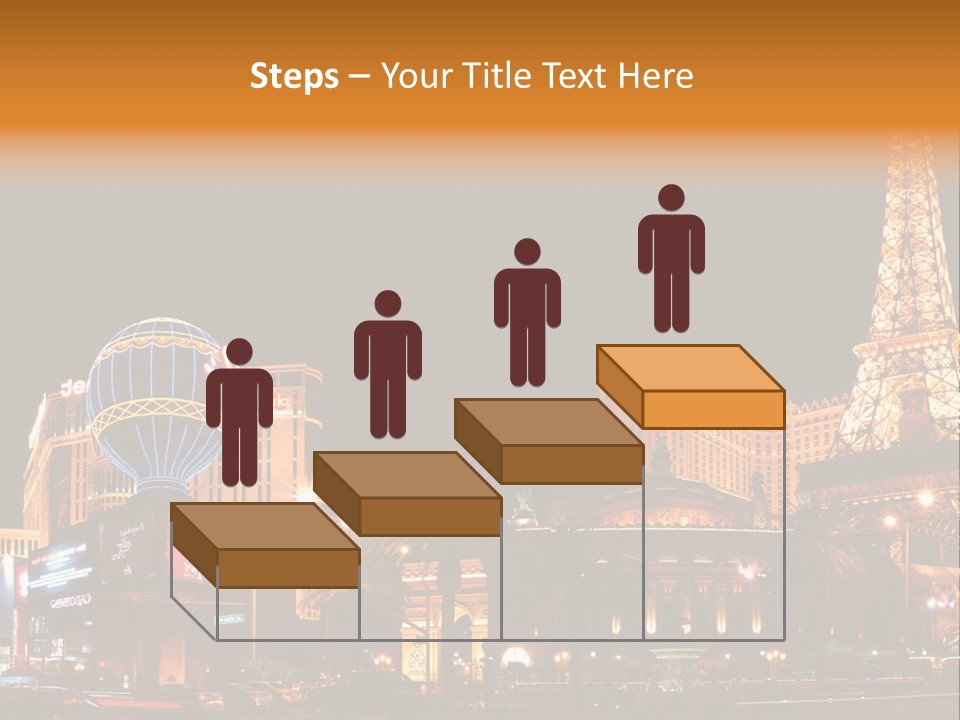 Tower Vegas Scene PowerPoint Template