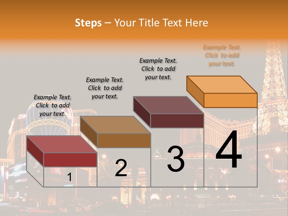 Tower Vegas Scene PowerPoint Template