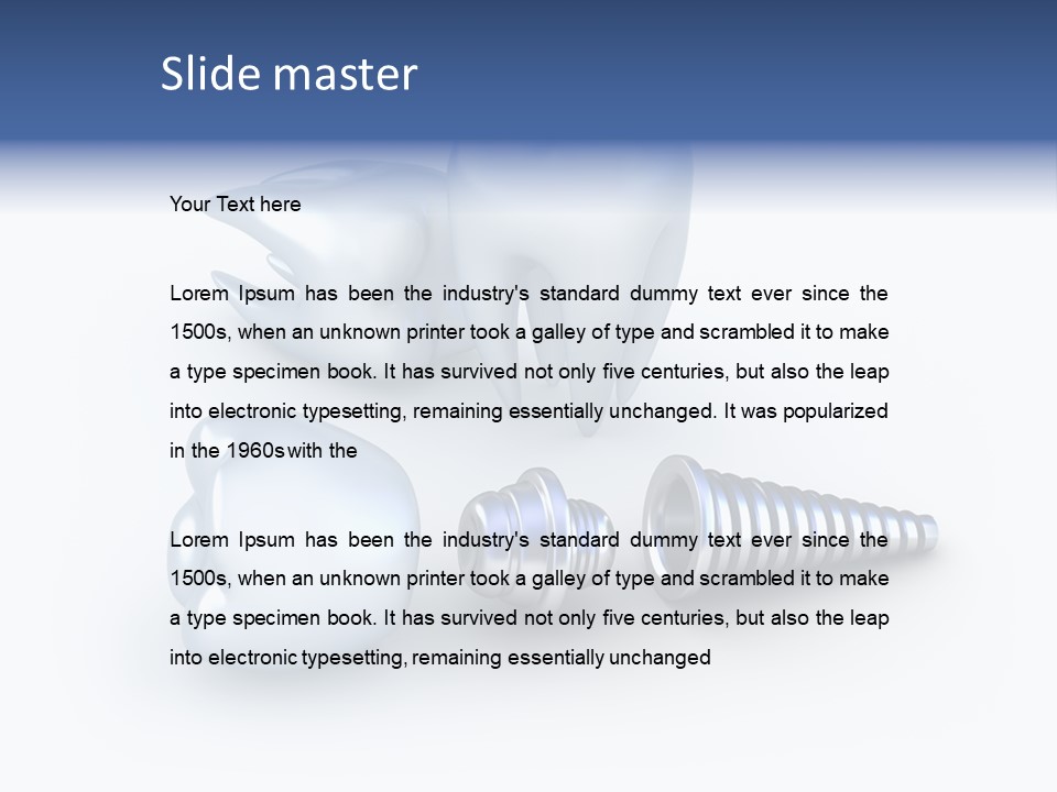 Artificial Treatment Dentistry PowerPoint Template