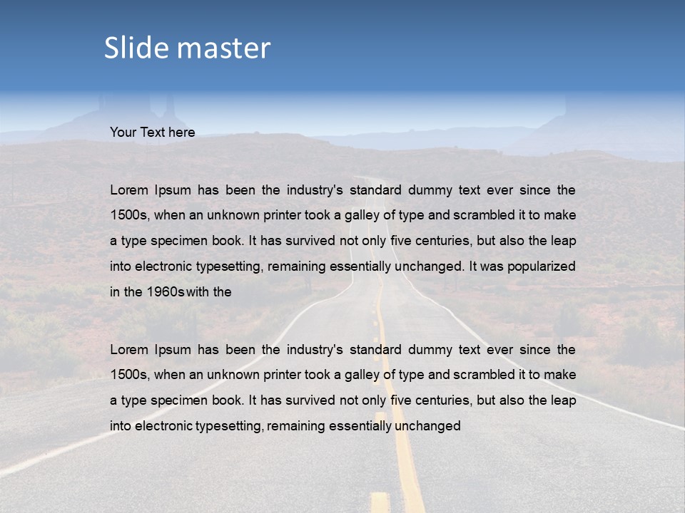 Freedom Nature Scenic PowerPoint Template