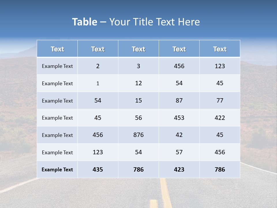 Freedom Nature Scenic PowerPoint Template
