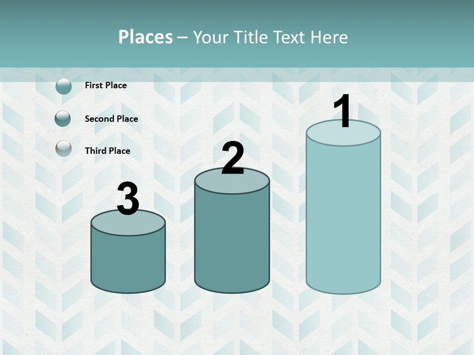 A Blue And White Pattern With A Green Background PowerPoint Template