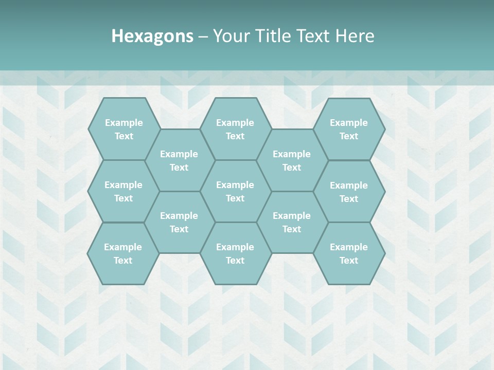 A Blue And White Pattern With A Green Background PowerPoint Template