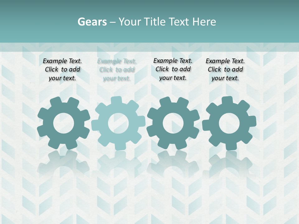 A Blue And White Pattern With A Green Background PowerPoint Template