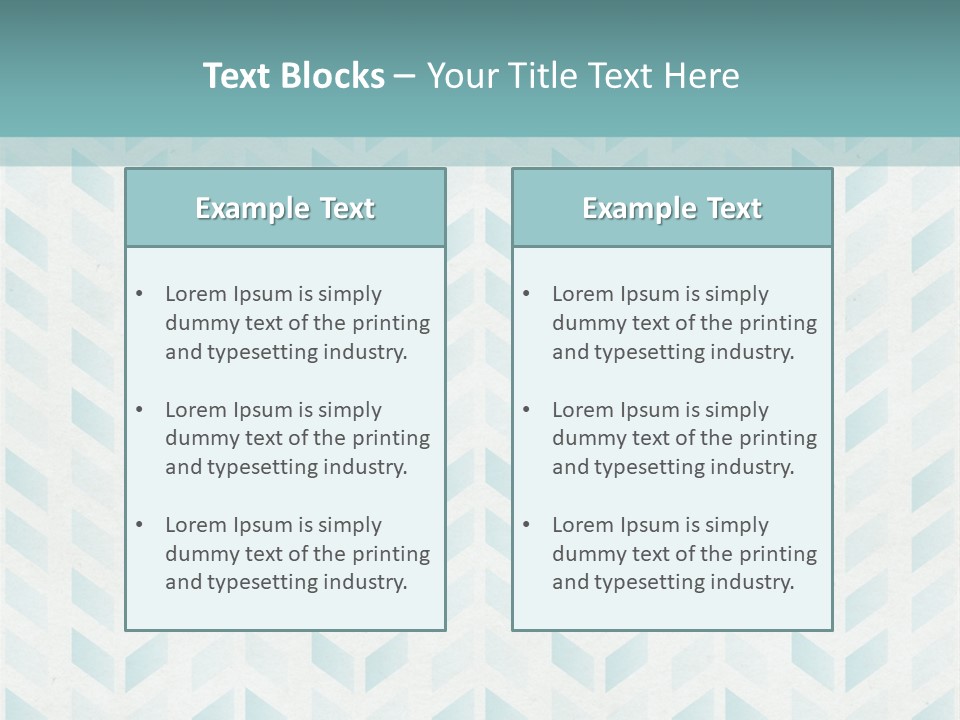 A Blue And White Pattern With A Green Background PowerPoint Template