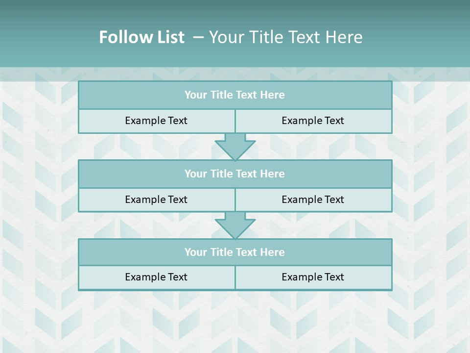 A Blue And White Pattern With A Green Background PowerPoint Template