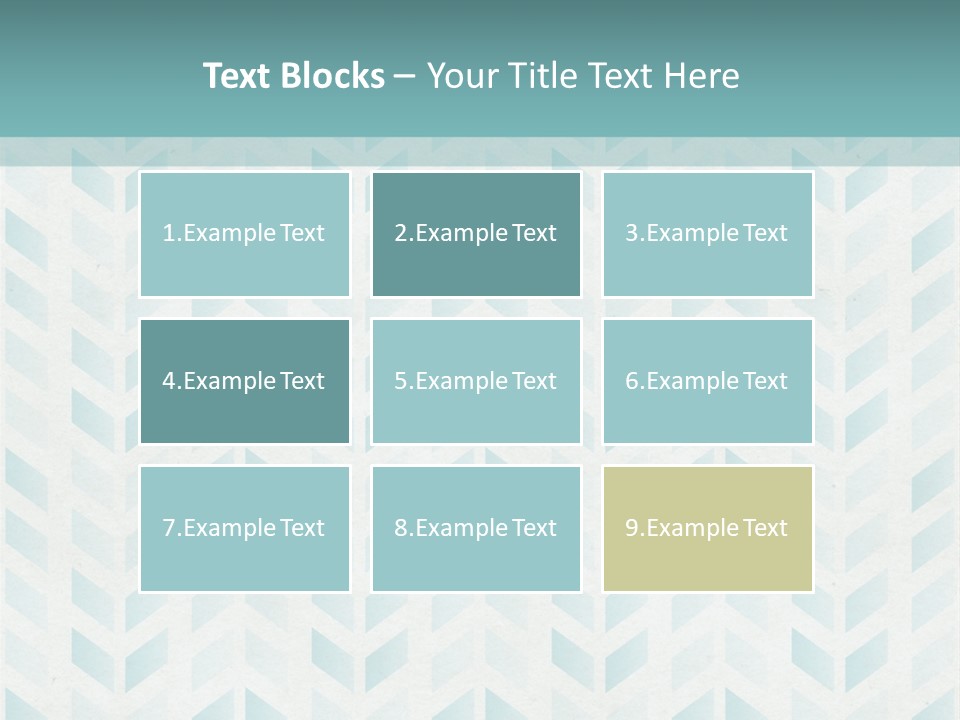 A Blue And White Pattern With A Green Background PowerPoint Template