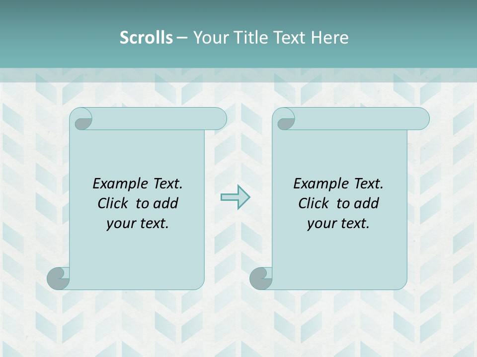 A Blue And White Pattern With A Green Background PowerPoint Template