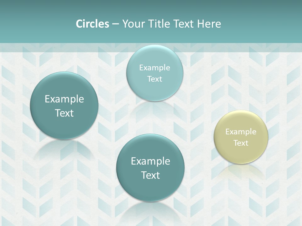 A Blue And White Pattern With A Green Background PowerPoint Template