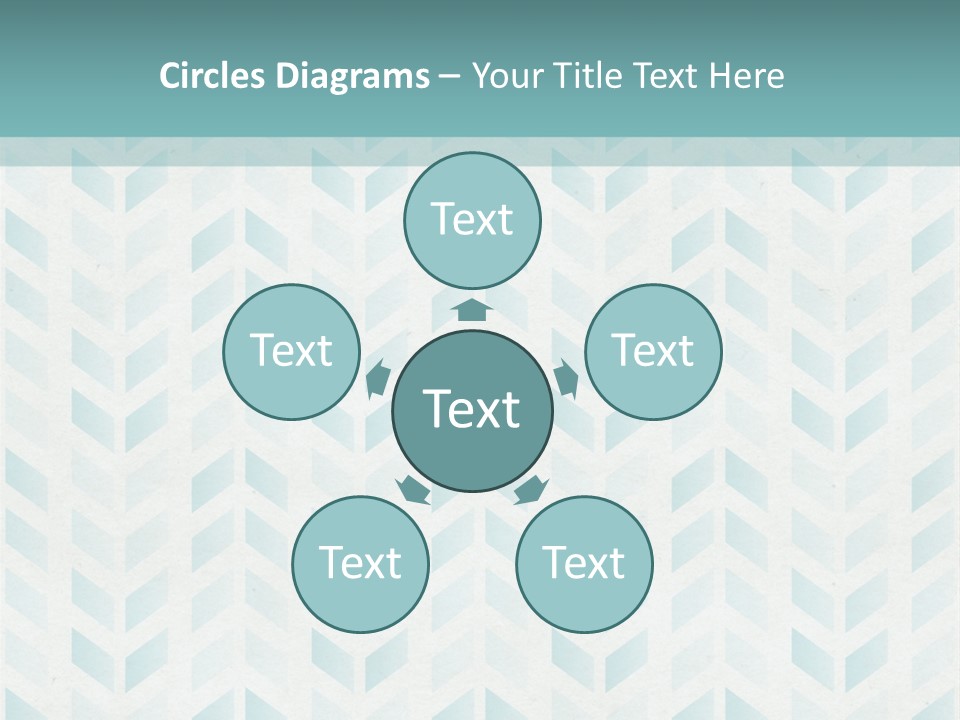 A Blue And White Pattern With A Green Background PowerPoint Template