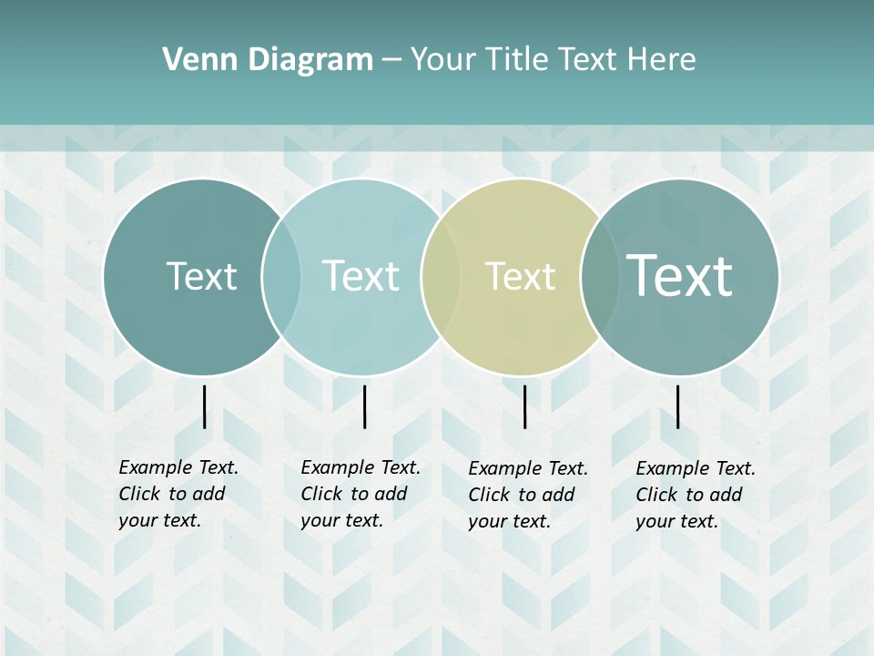 A Blue And White Pattern With A Green Background PowerPoint Template