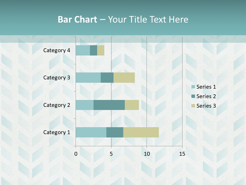 A Blue And White Pattern With A Green Background PowerPoint Template