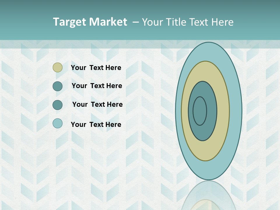 A Blue And White Pattern With A Green Background PowerPoint Template