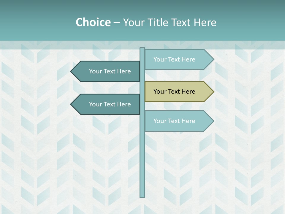 A Blue And White Pattern With A Green Background PowerPoint Template