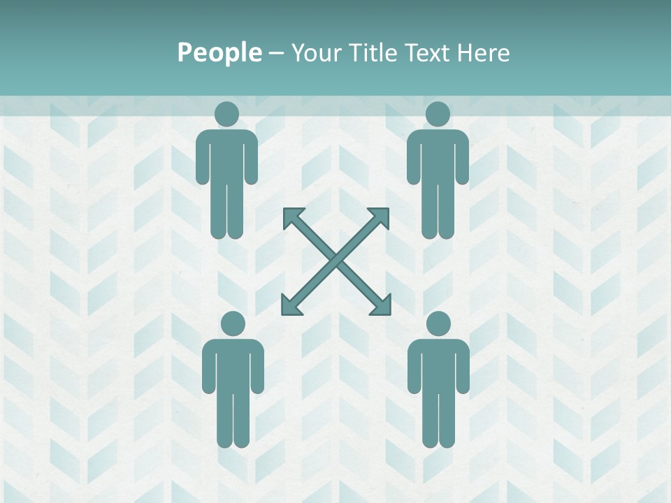 A Blue And White Pattern With A Green Background PowerPoint Template