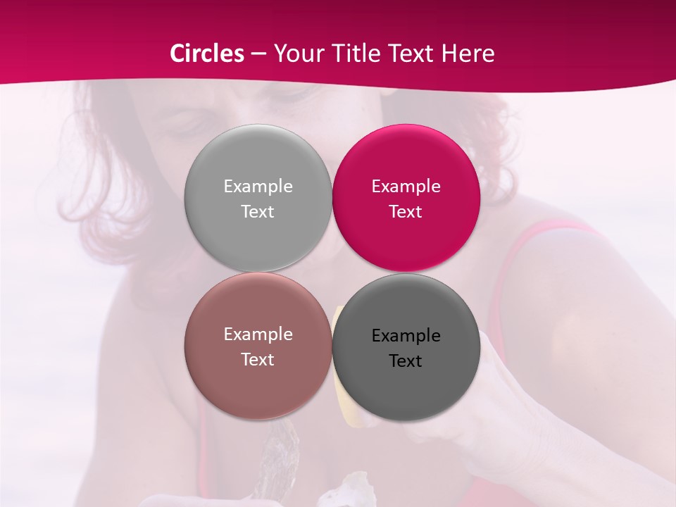 Delicacy Smiling Eating PowerPoint Template