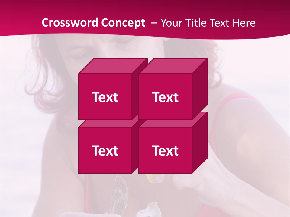 Delicacy Smiling Eating PowerPoint Template