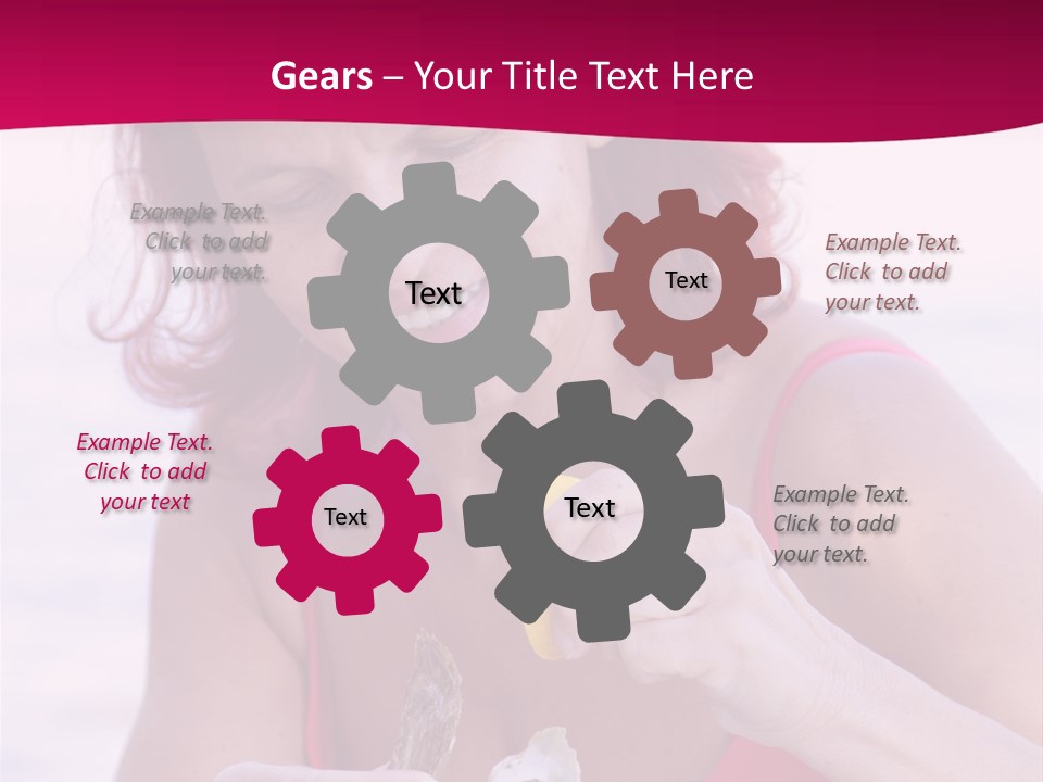 Delicacy Smiling Eating PowerPoint Template