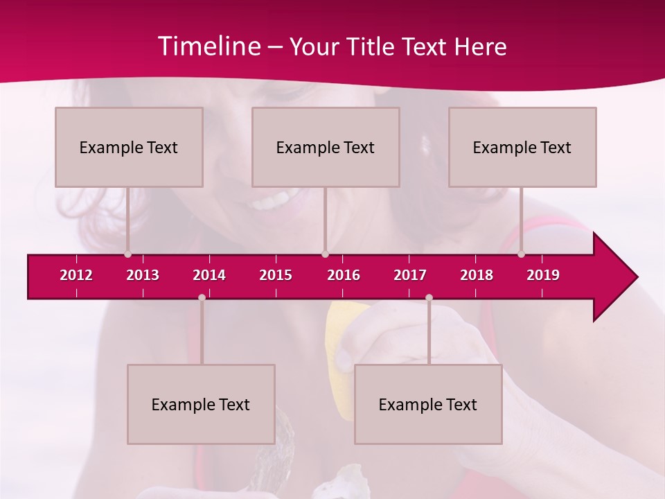 Delicacy Smiling Eating PowerPoint Template