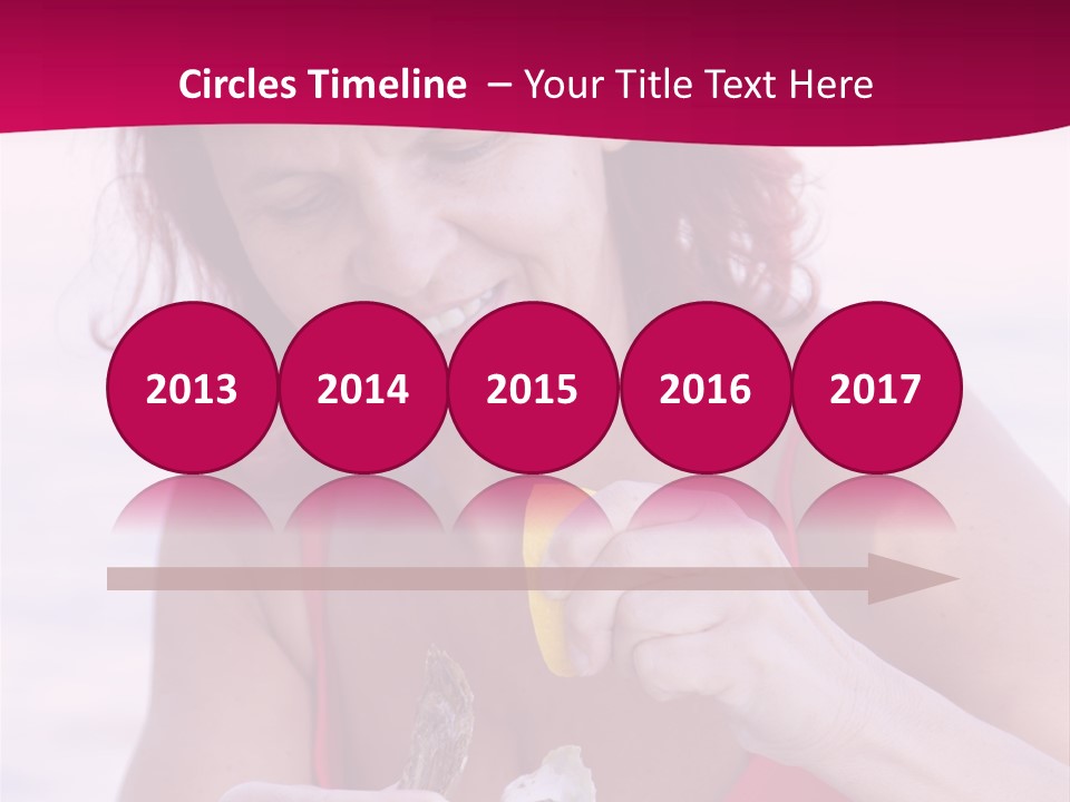 Delicacy Smiling Eating PowerPoint Template