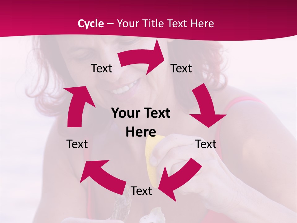 Delicacy Smiling Eating PowerPoint Template