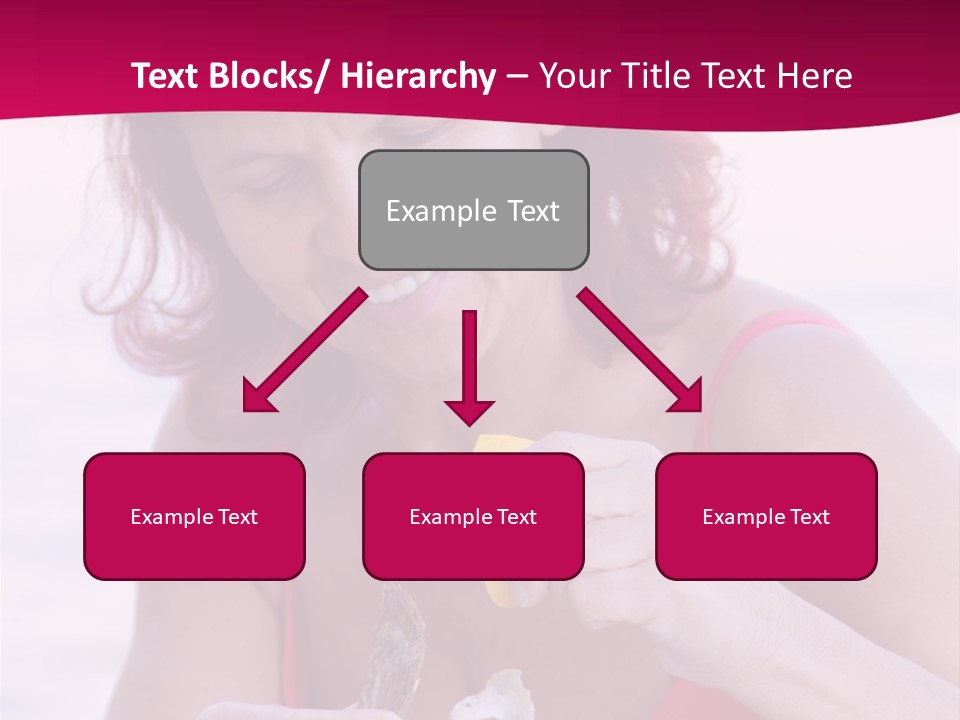 Delicacy Smiling Eating PowerPoint Template