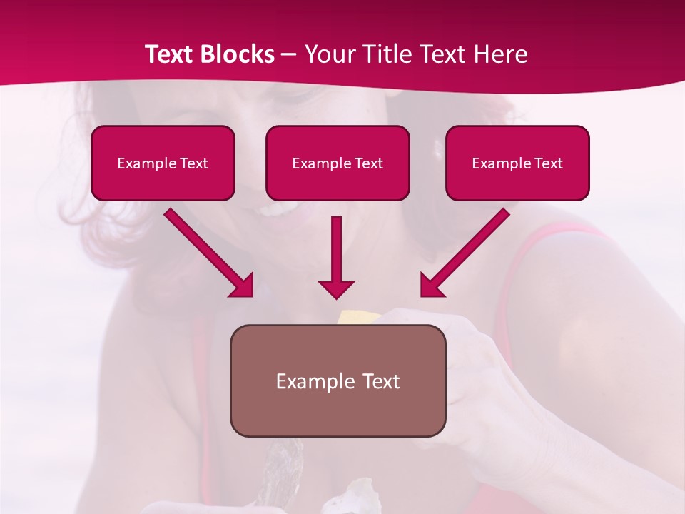 Delicacy Smiling Eating PowerPoint Template