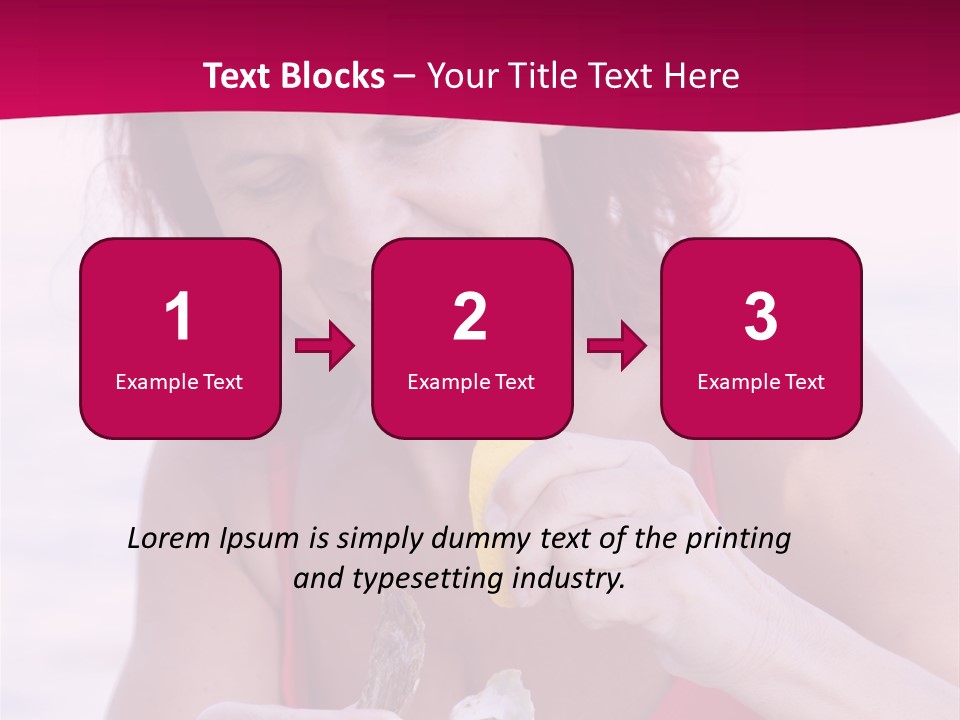 Delicacy Smiling Eating PowerPoint Template