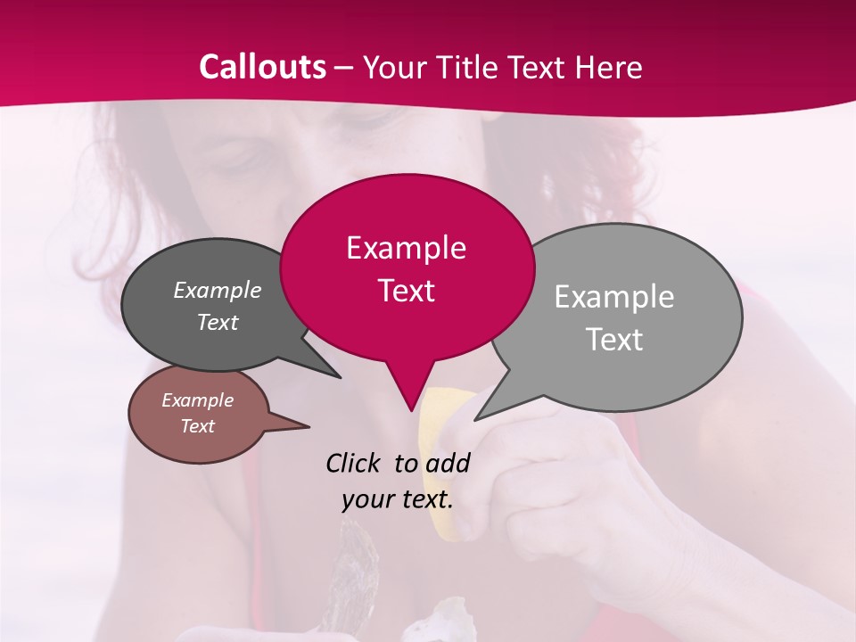 Delicacy Smiling Eating PowerPoint Template