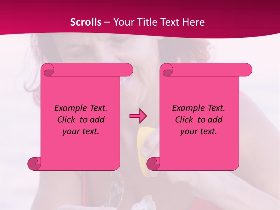 Delicacy Smiling Eating PowerPoint Template