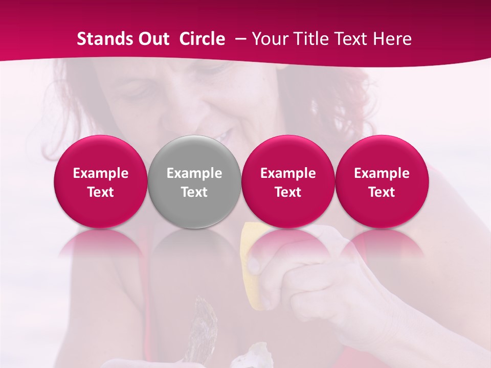 Delicacy Smiling Eating PowerPoint Template