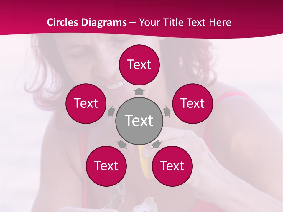 Delicacy Smiling Eating PowerPoint Template