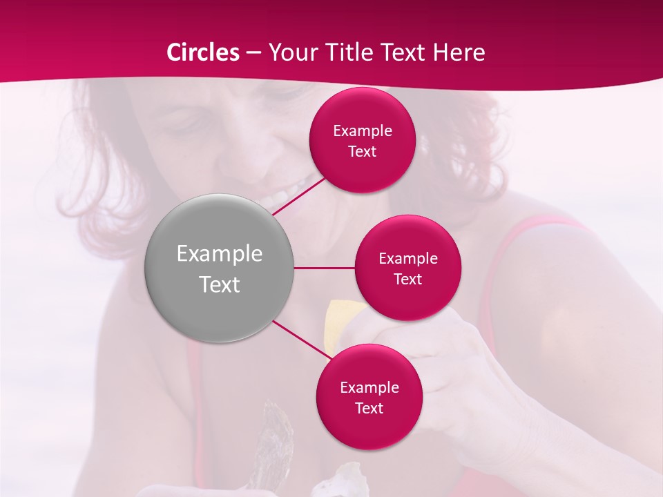 Delicacy Smiling Eating PowerPoint Template